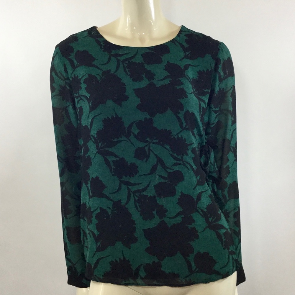 Forever 21 Contemporary Wrap Long Sleeve Blouse